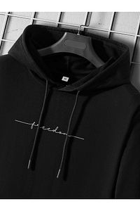 Kapşonlu Sweatshirt Fredom Baskılı ürün fotoğrafı