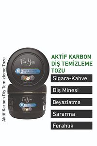 Aktif Karbon Diş Temizleme Tozu 50 Gr Extra Beyazlatıcı Diş Tozu + Nane ürün fotoğrafı