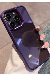 Iphone 14 Pro Max Derin Mor Sararmaz Orjinal Mika Kapak Tuşları Ve Kamera Çevresi Metal ürün fotoğrafı