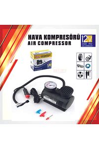Taşınabilir Oto Çakmaklık Girişli 12v Elektrikli Şişirme Pompası Araç Hava Kompresörü ürün fotoğrafı