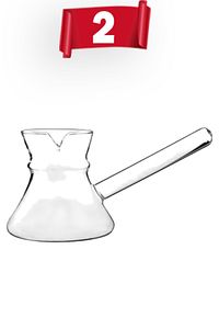 Ateşe Dayanıklı Borosilikat Cam Cezve, Isıya Dayanıklı Borosilikat Cam Cezve 4 Model ürün fotoğrafı