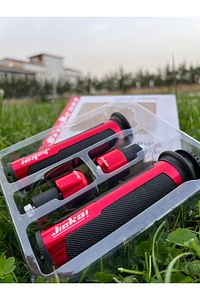 MONDIAL DRİFT L Motosiklet Spor Elcik Gaz Kolu Elcik Gidon Topuzu Set (KIRMIZI) ürün fotoğrafı