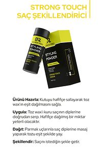 Black&red Saç Şekillendirici Toz Wax Pudra Güçlü Tutuş Ve Doğal Görünüm - Strong Touch Toz Wax - 20g ürün fotoğrafı