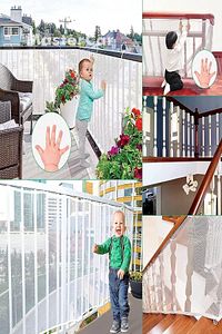 Beyaz Merdiven Balkon Güvenlik Filesi Güvenlik Kapısı Bebek Çocuk Ve Evcil Hayvan File ürün fotoğrafı