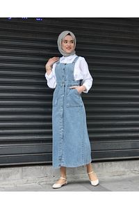 Denim Salopet 130 Cm ürün fotoğrafı