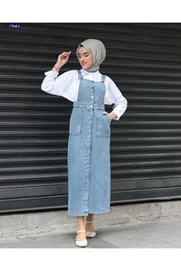 Denim Salopet 130 Cm ürün fotoğrafı