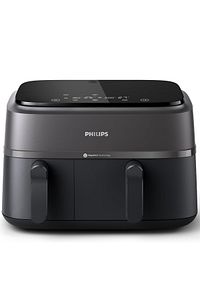 3000 Serisi Airfryer Çift Hazneli, Rapid Air Plus Teknolojisi, 8 Ayarlı Dijital Ekran, NA350/00 ürün fotoğrafı