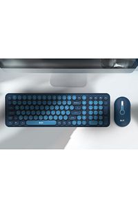 BKB6 Gri Ev Ofis İş Yeri 2.4 GHz Kablosuz Klavye Mouse Seti ürün fotoğrafı