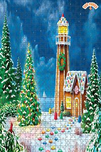 Işıltı ve amp; Parlamak Dekoratif Çift Katlı Çerçeveli Asılabilir Ahşap Puzzle 250 PARÇA 30X30 ürün fotoğrafı