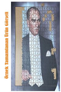 Işıltı ve amp; Parlamak Dekoratif Çift Katlı Çerçeveli Asılabilir Ahşap Puzzle 250 PARÇA 30X30 ürün fotoğrafı