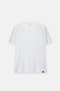 Kısa kollu basic pamuklu t-shirt ürün fotoğrafı