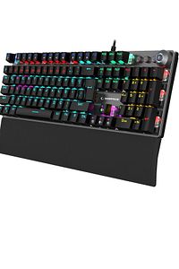 Kb-r28 Blade Plus Siyah/gümüş Gökkuşağı Türkçe Kırmızı Switch Mekanik Klavye Gaming Oyuncu Klavyesi ürün fotoğrafı