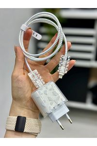 iPhone 18/20 W Şarj Cihazı Uyumlu 5 Parça Şarj Koruma Seti ürün fotoğrafı