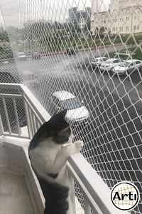 Balkon Filesi 3x5 Metre Bahçe Koruma Kedi Kuş Önleme Güvenlik Ağı ürün fotoğrafı