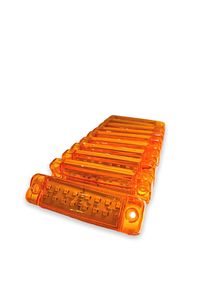 (10 Adet) Çift Sıra Parmak Led Sarı Renk 10cm 16 Led ürün fotoğrafı