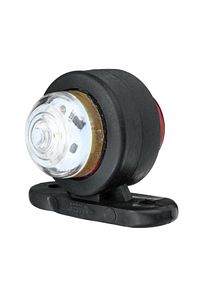 (10 Adet) Tek Ledli Mini Takoz Kırmızı-beyaz 12v-24v ürün fotoğrafı