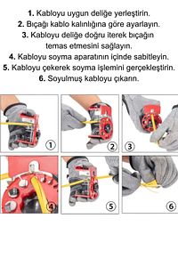Bakır Kablo Tel Soyma ve Çıkarma Aparatı-Hurda Geri Dönüşüm Kablo Bakır Tel Çıkarma ve Soyma Aleti ürün fotoğrafı
