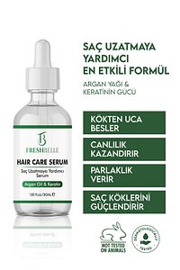 Hızlı Saç Uzatma Serumu, Argan Ve Keratin Özlü Dökülme Karşıtı Ve Besleyici 30 ml (ÖZEL FORMÜL) ürün fotoğrafı