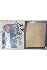 Işıltı ve amp; Parlamak Dekoratif Çift Katlı Çerçeveli Asılabilir Ahşap Puzzle 250 PARÇA 30X30 ürün fotoğrafı