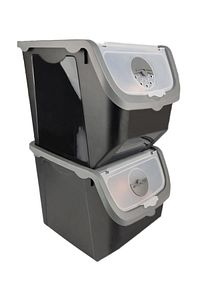 Coral 2'li Soğan Patates Saklama Kabı 12 Litre - Gri C320.037 ürün fotoğrafı