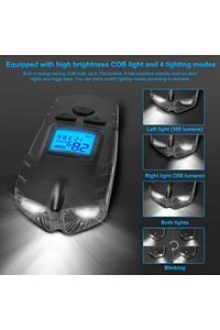 Bk001-t6 Led 16000 Lumen 3 In 1 Hız Gösterge Korna Bisiklet Farı Su Geçirmez ürün fotoğrafı