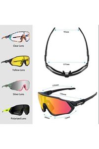 Storm Değişebilir 5 Lens Mtb Polarize Bisiklet Spor Dağ Kayak Gözlüğü ürün fotoğrafı