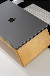 Ahşap Monitör Yükseltici, Monitor Standı, Ekran Yükseltici, Monitör Yükseltme Standı, Ergonomik-çam ürün fotoğrafı