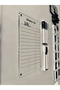 Mıknatıslı Alışveriş Eksik Listesi (SHOPPING LIST) (SİYAH UV BASKILI) ürün fotoğrafı