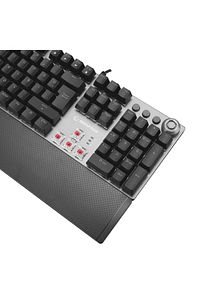 Kb-r28 Blade Plus Siyah/gümüş Gökkuşağı Türkçe Kırmızı Switch Mekanik Klavye Gaming Oyuncu Klavyesi ürün fotoğrafı