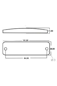 Çift Sıra Parmak Led Beyaz Renk 10cm 16 Led ürün fotoğrafı