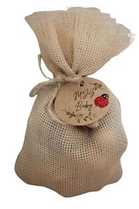 El Örgü Bebek Patik, Diş Kaşıyıcı Ve Isimli Emzik Zinciri Ahşap Amigurumi Emzik Askısı Seti ürün fotoğrafı