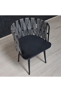 Kaz Ayaklı Siyah Sandalye Takımı Balkon,teras,kafe,bistro Çay Seti Takım ürün fotoğrafı
