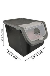 Coral 2'li Soğan Patates Saklama Kabı 12 Litre - Gri C320.037 ürün fotoğrafı