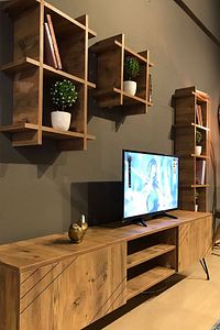 Ceviz Kare Yat Tv Ünitesi 3050 ürün fotoğrafı