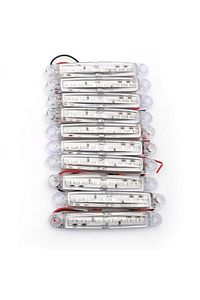 10 Adet Beyaz 9 Ledli Parmak Led Lamba 12v-24v ürün fotoğrafı