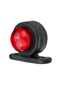 (10 Adet) Tek Ledli Mini Takoz Kırmızı-beyaz 12v-24v ürün fotoğrafı