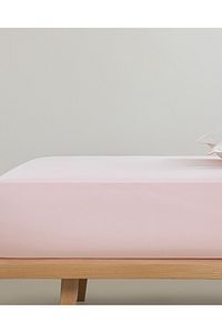 Düz Pamuklu Ara Ebat Lastikli Çarşaf Toz Pembe ürün fotoğrafı