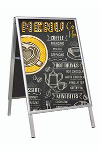 A Kaldırım Ve Reklam Panosu Ayaklı Poster Pano Çift Taraflı (B2 (50X70) ürün fotoğrafı