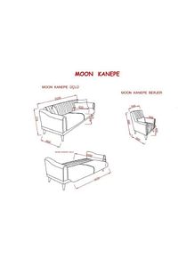 Moon Koltuk Takımı 3 + 2 + 1 ( Krem - Mavi ) ürün fotoğrafı