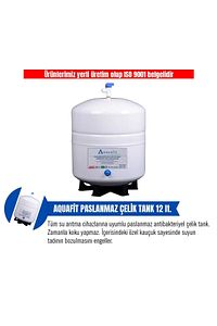 Su Arıtma Cihazı 12 Lt. Paslanmaz Çelik Tank - Tank Vanası Ve Ayak Hediyeli ürün fotoğrafı