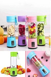 Taşınabilir Şarjlı El Blender Shaker Smootie Hızlı Bebek Maması Hazırlama Aleti 6 Bıçaklı Mor ürün fotoğrafı