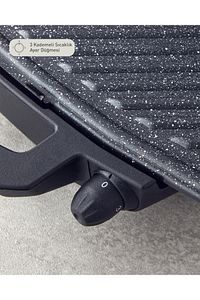 Tmk 5010 Çıkarılabilir Plakalı Tost Makinesi Siyah-krom ürün fotoğrafı