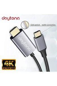 Ch-01 Type-c To 4k Ultra Full Hd Hdmı Usb-c Tak Çalıştır Görüntü Aktarım Kablosu-2m ürün fotoğrafı