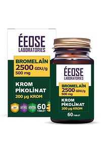Bromelain 2500 Gdu/g Ve Krom Pikolinat - 60 Tablet ürün fotoğrafı