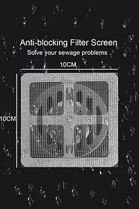 10'Lu Banyo Lavabo Eviye Zemin Gider Filesi Gider Kapağı Gider Süzgeci Saç Kıl Tüy Toplayıcı Tıkaç ürün fotoğrafı