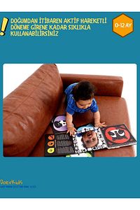 Tummy Time Bebek Aynası & Bebek Zeka Kartları ürün fotoğrafı