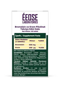 Bromelain 2500 Gdu/g Ve Krom Pikolinat - 60 Tablet ürün fotoğrafı