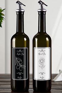 Honour Amber 2'li 750 Ml Ayçiçek Yağı Ve Zeytin Yağı Şişesi Yağdanlık Yağlık ürün fotoğrafı