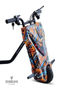 Elektrikli Drift Scooter 350 Watt 3 Tekerlekli Kaykay Siyah ürün fotoğrafı