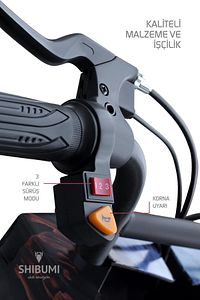 Elektrikli Drift Scooter 350 Watt 3 Tekerlekli Kaykay Siyah ürün fotoğrafı